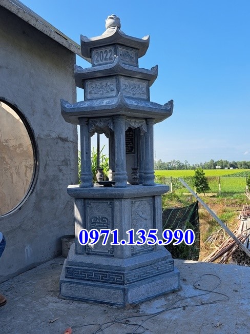 Mẫu mộ tháp phật giáo bằng đá đẹp bán tại sóc trăng - tháp mộ sư