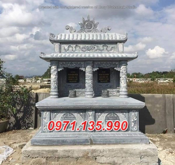Mẫu mộ đá đôi ông bà bố mẹ đẹp bán điện biên thái bình hưng yên