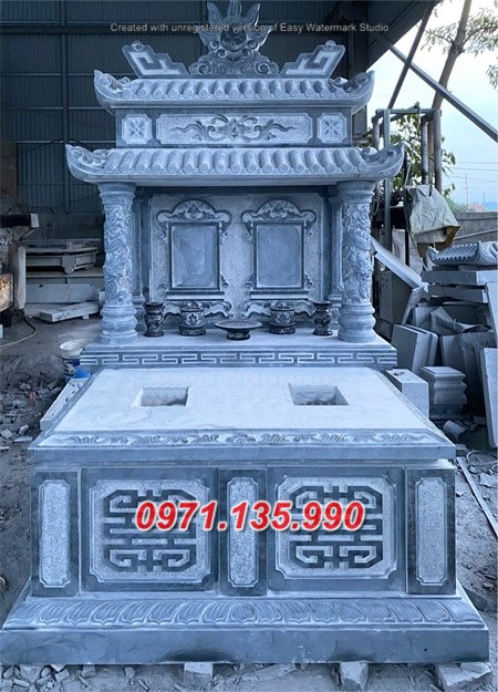 Mẫu mộ đá đôi ông bà bố mẹ đẹp bán điện biên thái bình hưng yên