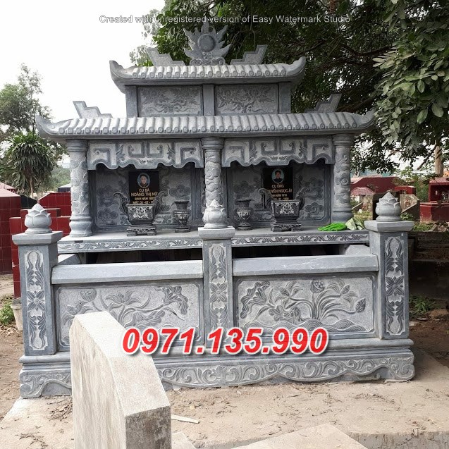 Mẫu mộ đá đôi ông bà bố mẹ đẹp bán điện biên thái bình hưng yên