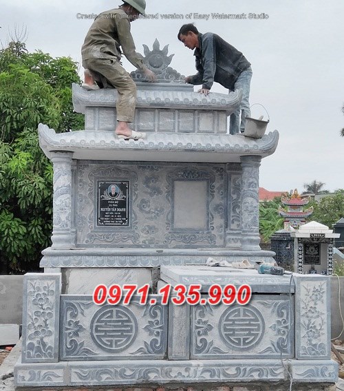 Mẫu mộ đá đôi ông bà bố mẹ đẹp bán điện biên thái bình hưng yên
