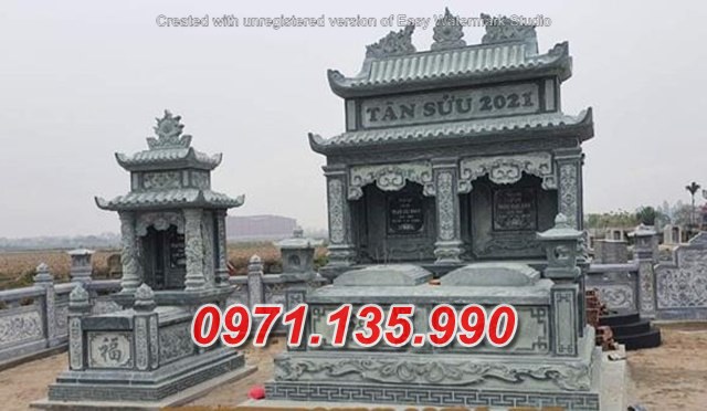 Mẫu mộ đá đôi song thân phu thê đẹp bán tại bến tre bình định phú yên