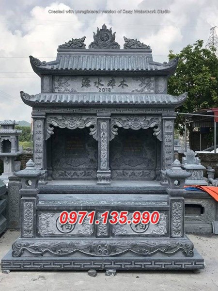 Mẫu mộ đá đôi song thân phu thê đẹp bán tại bến tre bình định phú yên