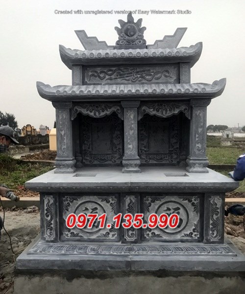 Mẫu mộ đá đôi song thân phu thê đẹp bán tại bến tre bình định phú yên