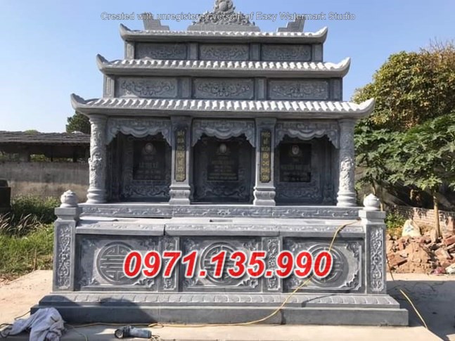 Mẫu mộ đá đôi ông bà bố mẹ đẹp bán tại nam định cao bằng bắc kạn