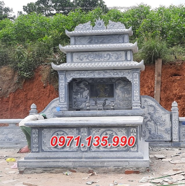 Mẫu mộ đá đôi ông bà bố mẹ đẹp bán tại nam định cao bằng bắc kạn