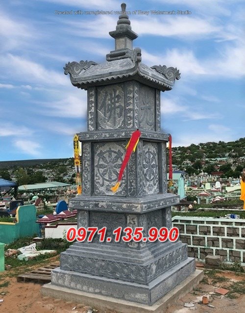 Mẫu mộ tháp đá để tro cốt đẹp bán tại tây ninh đồng nai - tháp mộ sư