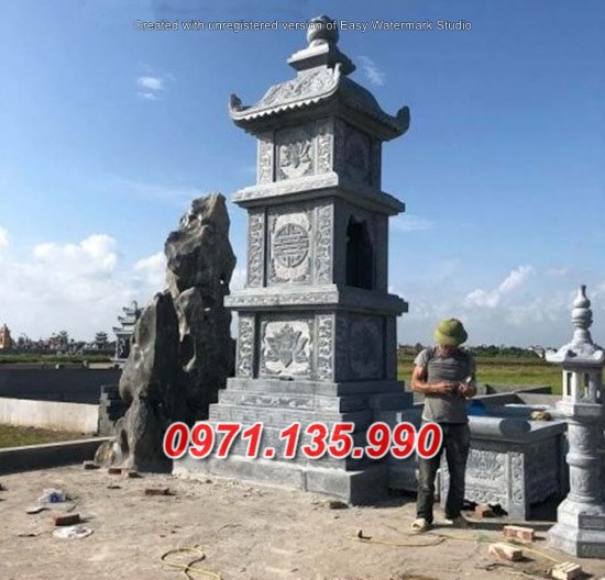 Mẫu mộ tháp đá để tro cốt đẹp bán tại tây ninh đồng nai - tháp mộ sư