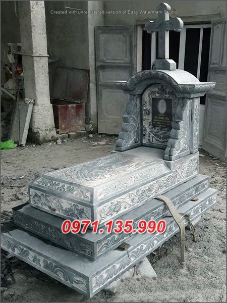 Mẫu mộ đá công giáo để tro cốt đẹp bán tại cà mau cần thơ