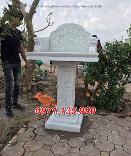 Mẫu cây hương đá thờ ngoài trời đẹp bán tại Huế - bàn thờ thiên