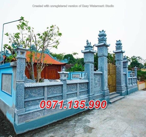 Mẫu cổng đá đẹp nhà thờ đình chùa bán tại vĩnh phúc hoà bình
