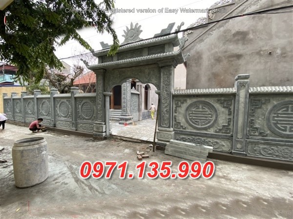Mẫu cổng đá đẹp nhà thờ đình chùa bán tại đồng nai tây ninh
