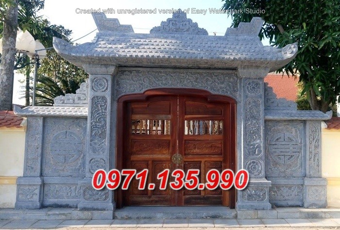Mẫu cổng đá đẹp nhà thờ đình chùa bán tại đồng nai tây ninh