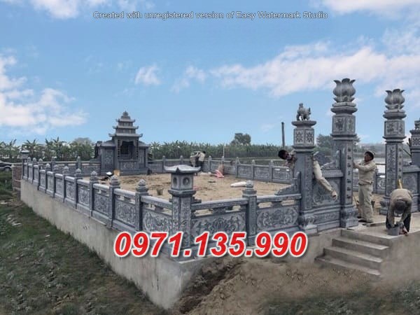 Mẫu nghĩa trang lăng mộ nhà mồ bằng đá gia tộc dòng họ bán khánh hoà
