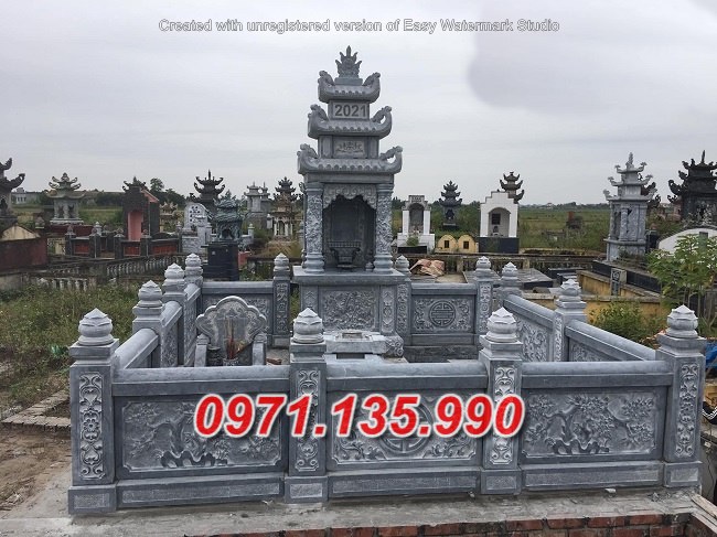 Mẫu nghĩa trang lăng mộ nhà mồ bằng đá gia tộc dòng họ bán khánh hoà