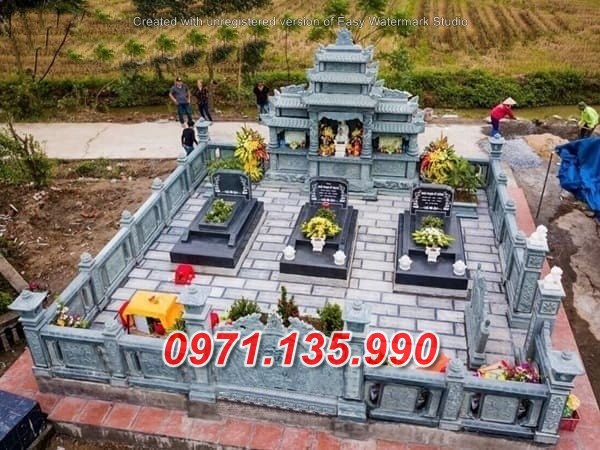 Mẫu nghĩa trang lăng mộ nhà mồ bằng đá gia tộc dòng họ bán khánh hoà