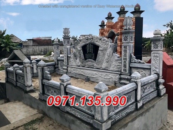 Mẫu nghĩa trang lăng mộ nhà mồ bằng đá gia tộc dòng họ bán khánh hoà