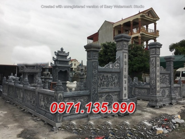 Mẫu nghĩa trang lăng mộ nhà mồ bằng đá gia tộc dòng họ bán khánh hoà
