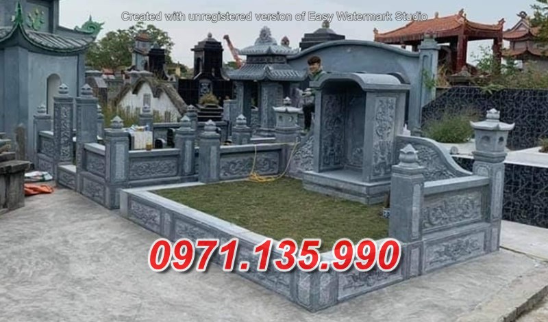 Mẫu nghĩa trang lăng mộ nhà mồ bằng đá gia tộc dòng họ bán khánh hoà