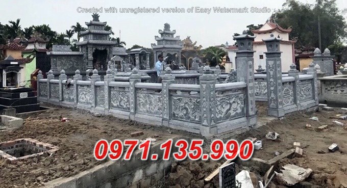 Mẫu nghĩa trang lăng mộ nhà mồ bằng đá gia tộc dòng họ bán khánh hoà