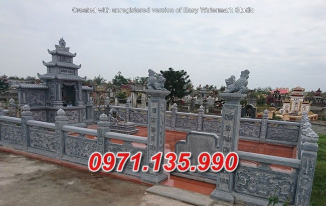 Mẫu nghĩa trang lăng mộ nhà mồ bằng đá gia tộc dòng họ bán khánh hoà