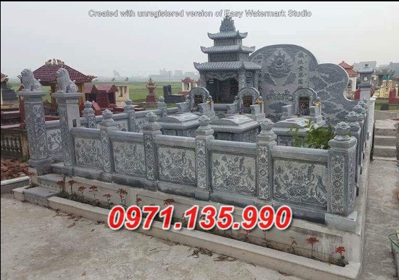 Mẫu lăng mộ bằng đá đẹp gia tộc dòng họ bán tại đắk lắk