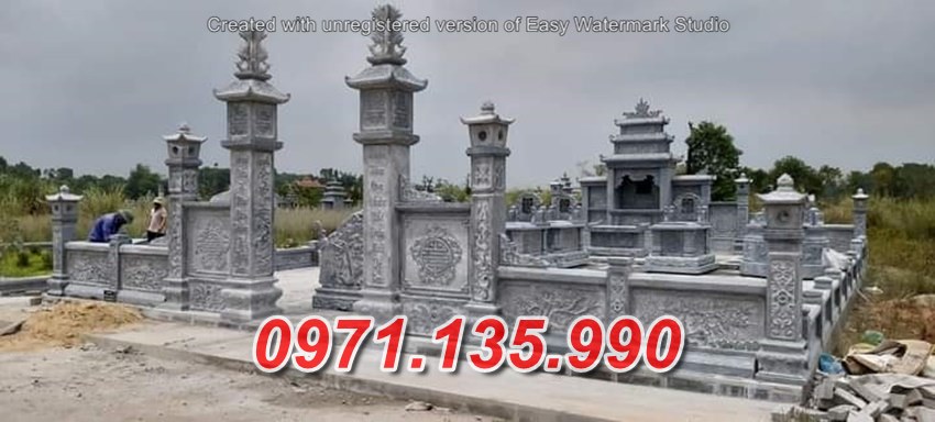 Mẫu lăng mộ bằng đá đẹp gia tộc dòng họ bán tại gia lai