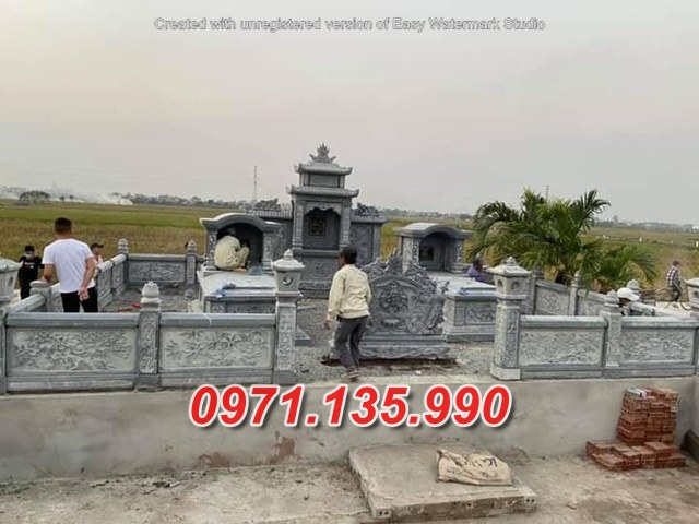 Mẫu lăng mộ bằng đá đẹp gia tộc dòng họ bán tại gia lai