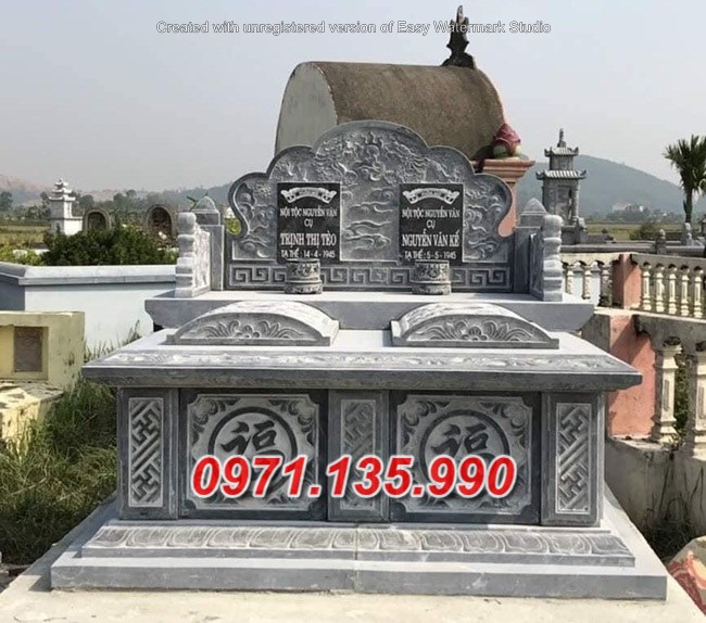 Mẫu mộ đá đôi để tro cốt đẹp bán tại lạng sơn hưng yên hải phòng