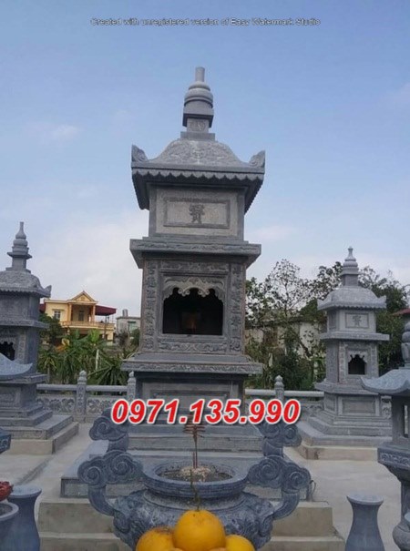 Mẫu bảo tháp đá phật giáo để tro cốt đẹp bán tại TP HCM Sài Gòn