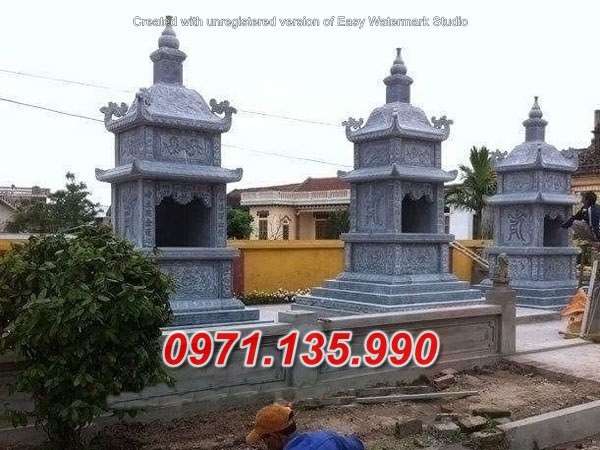 Mẫu bảo tháp đá phật giáo để tro cốt đẹp bán tại kon tum bình định