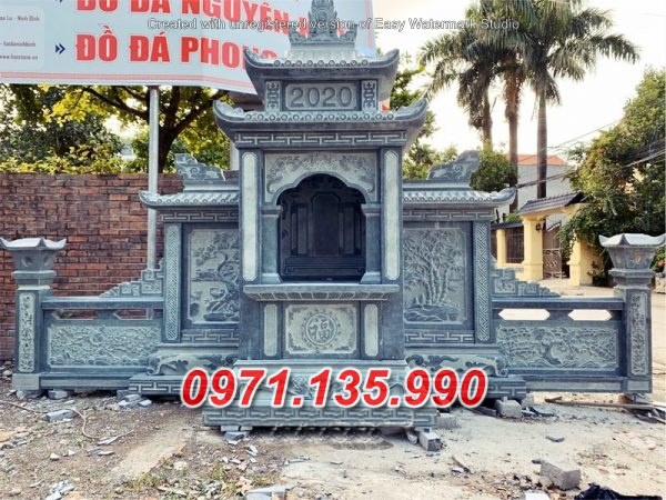 Mẫu lăng mộ đá khối đẹp bán tại long an sóc trăng - lăng thờ đá xanh