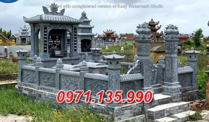 Khu nghĩa trang đá đẹp bán tại bình định kon tum - nhà mồ gia tộc