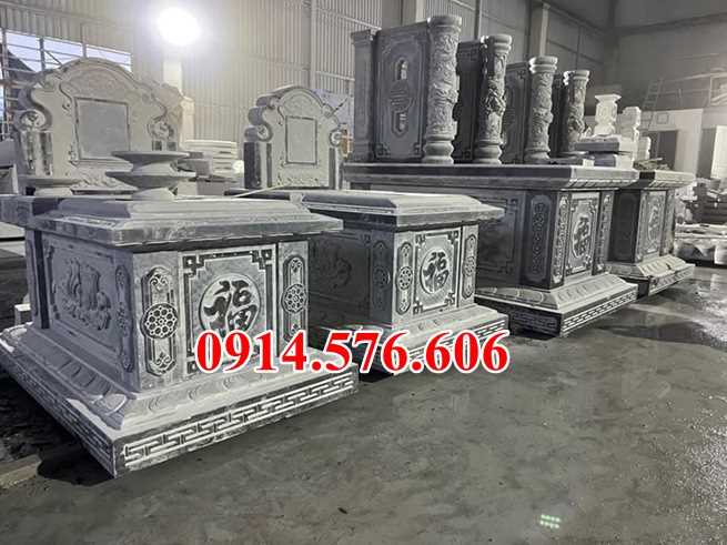 Mẫu mộ đá xanh đẹp bán TP HCM sài gòn lăng mộ đá khối tự nhiên