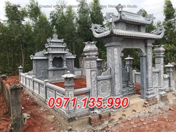 Lăng mộ đá - Mẫu lăng mộ bằng đá đơn giản đẹp bán tại Kiên Giang