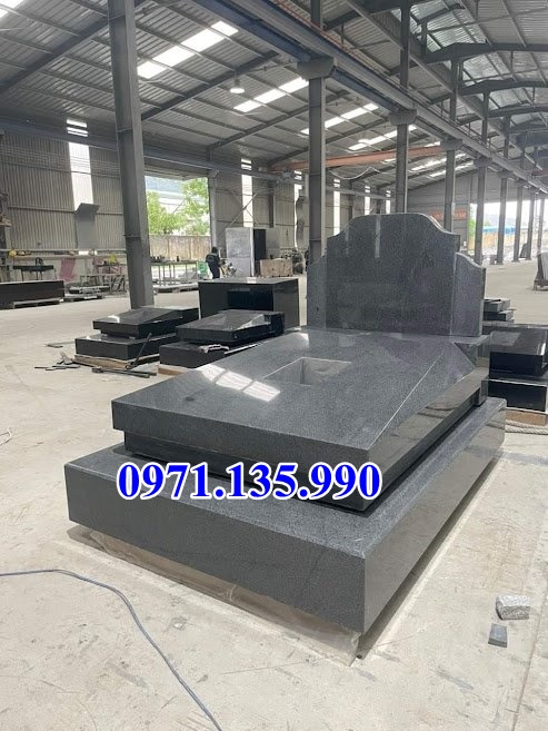 Mộ đá hoa cương - Mẫu mộ bằng đá Granite đẹp bán tại Sóc Tăng