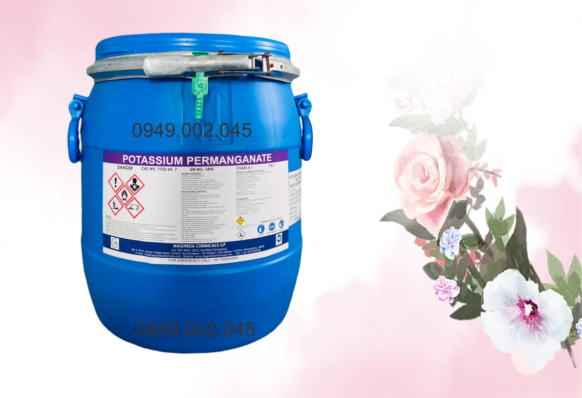 Potassium permanganate (KMnO4) - Diệt khuẩn, xử lý nước ao nuôi