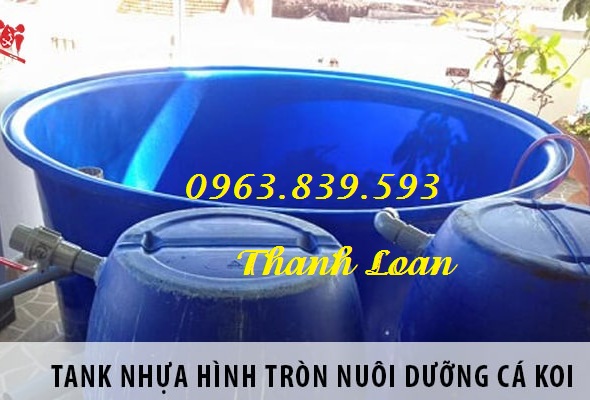 Bể nhựa tròn 1000 lít nuôi cá, bể nhựa đựng nước làm hồ bơi 0963839593