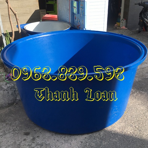 Bể nhựa tròn 1000 lít nuôi cá, bể nhựa đựng nước làm hồ bơi 0963839593