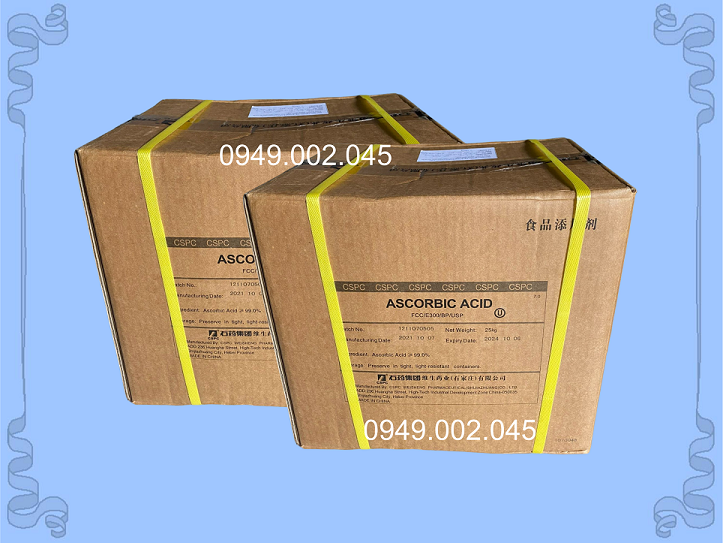 Ascorbic Acid - Nguyên liệu vitamin C 99% tăng đề kháng tôm cá
