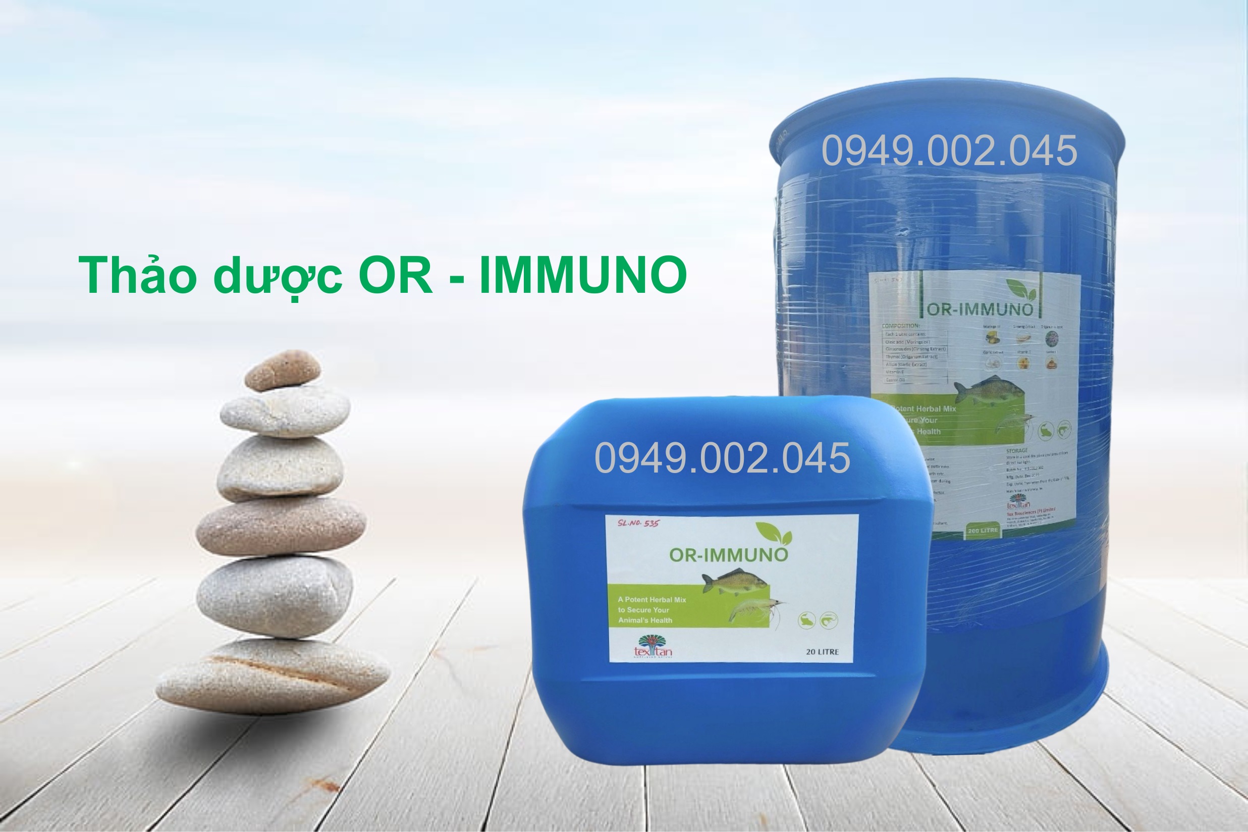 Or Immuno - Thảo dược tăng cường miễn dịch tôm cá