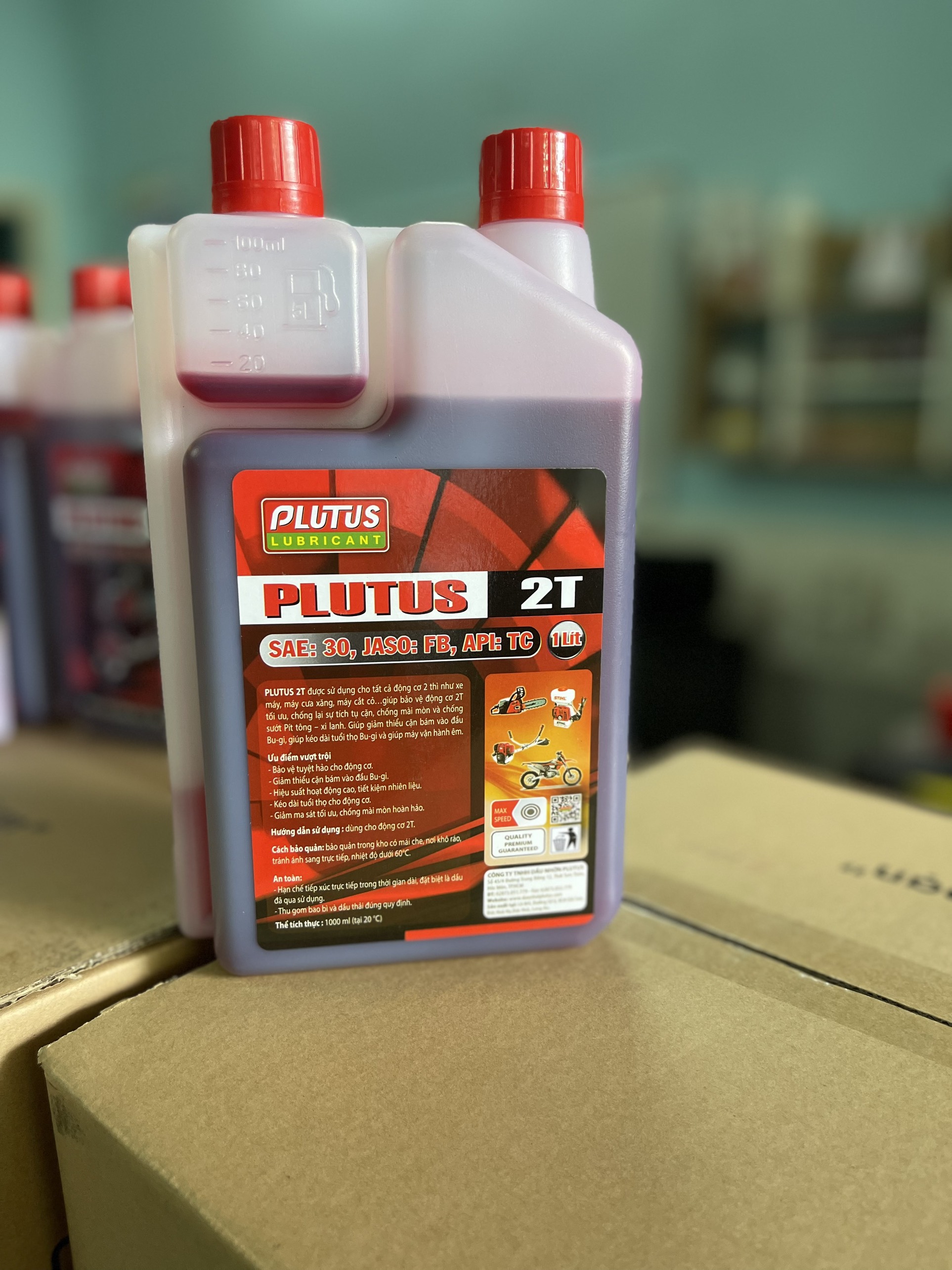 Đặc điểm nổi bật của dầu nhớt 2 thì PLUTUS 2T