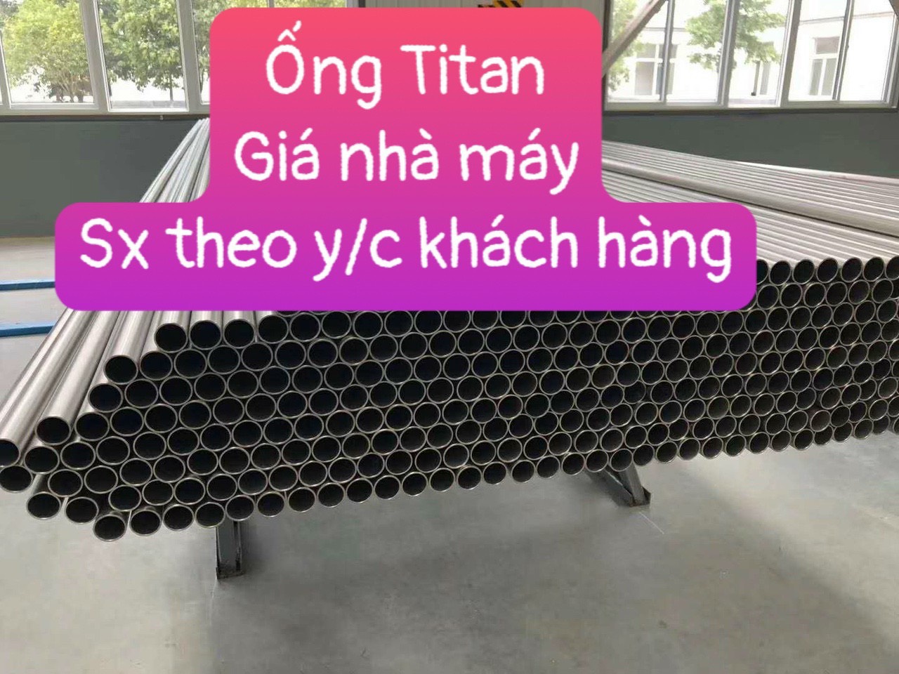 Ống Titan Tinh Khiết Gr1, Gr2, Gr5, Gr7, Gr9