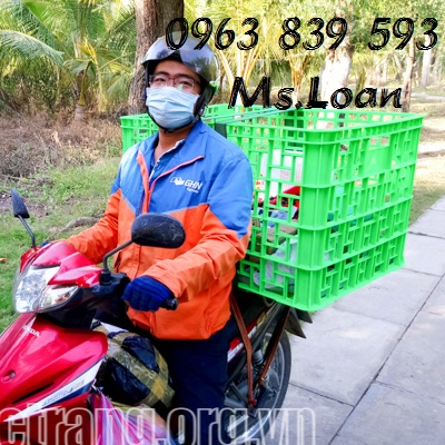 Sóng nhựa chở hàng shipper, rổ giao hàng / 0963839593