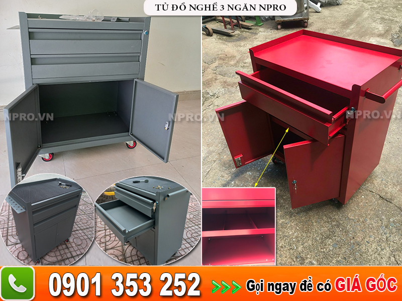 Tủ đồ nghề di động npro - Tủ đựng đồ nghề dụng cụ giá tốt