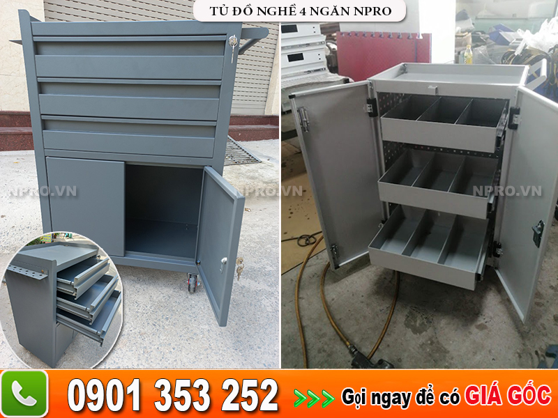 Tủ đồ nghề di động npro - Tủ đựng đồ nghề dụng cụ giá tốt