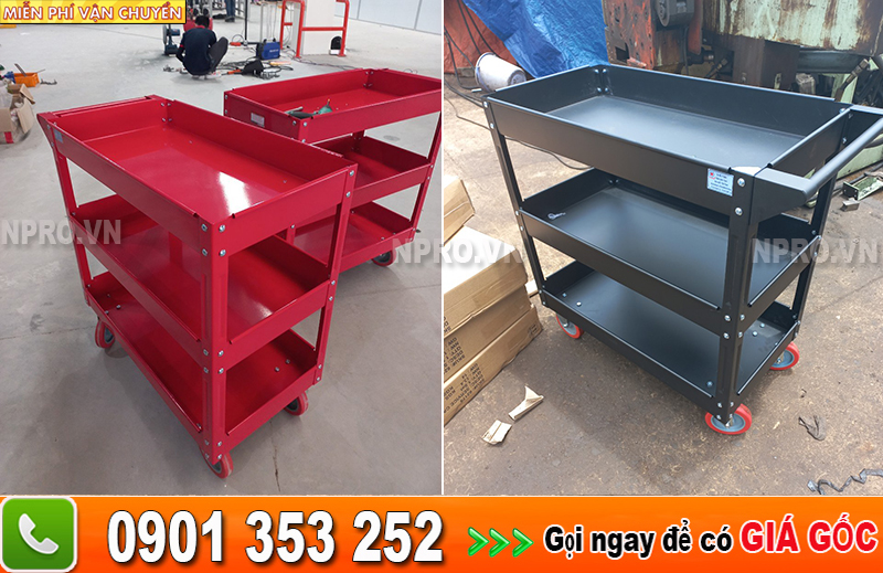 Xe đẩy di dộng npro - Xe đựng đồ nghề thiết bị chuyên động