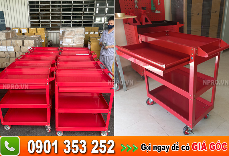 Xe đẩy di dộng npro - Xe đựng đồ nghề thiết bị chuyên động