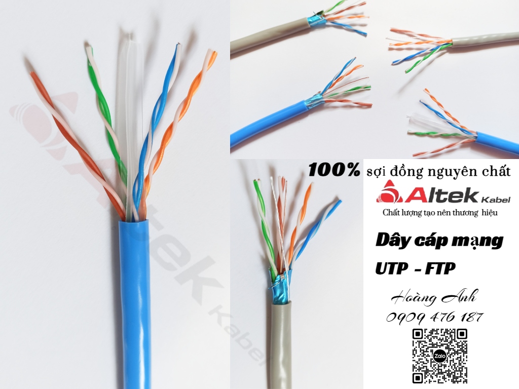 Dây cáp mạng internet cat5e, dây cáp mạng phổ biến nhất hiện nay,...