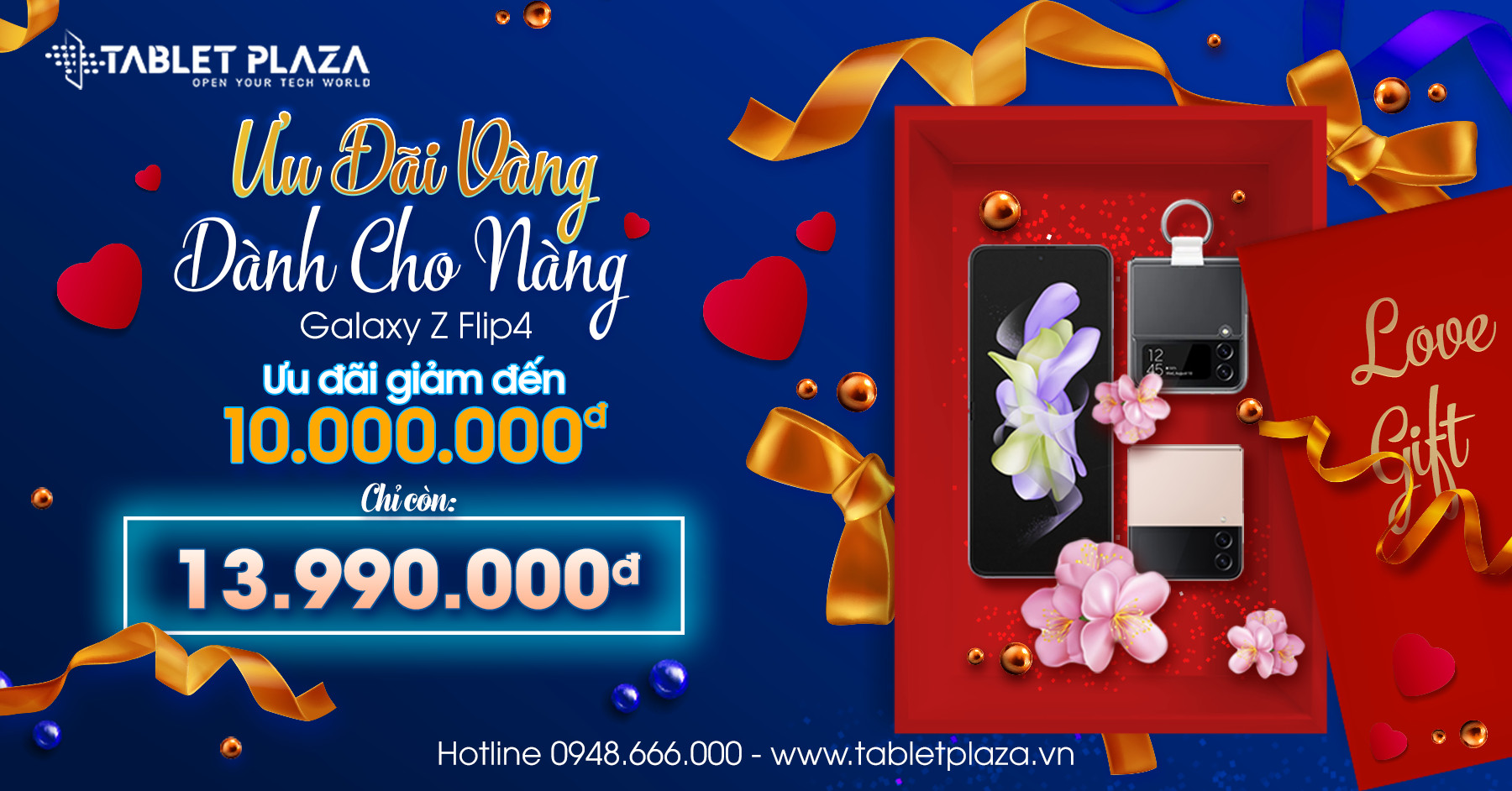 Samsung Galaxy Z Flip 4 giá giảm sốc tại Tablet Plaza